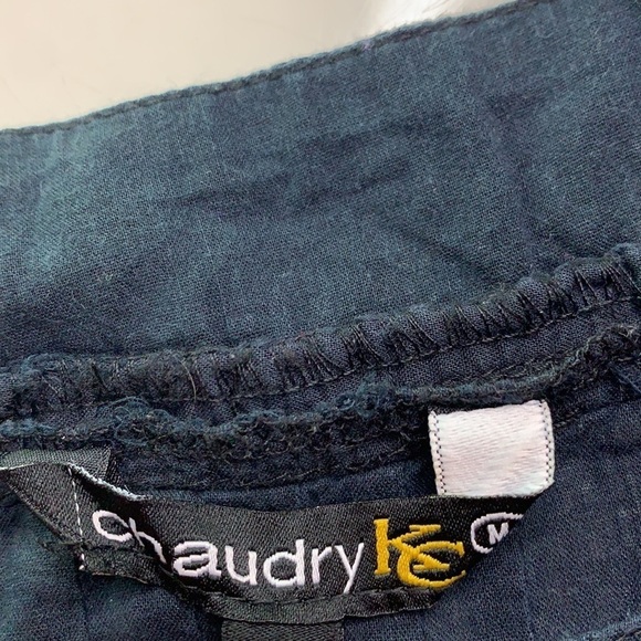 Chaudry KC embroidered bohemian sleeveless tunic top medium - Picture 4 of 8